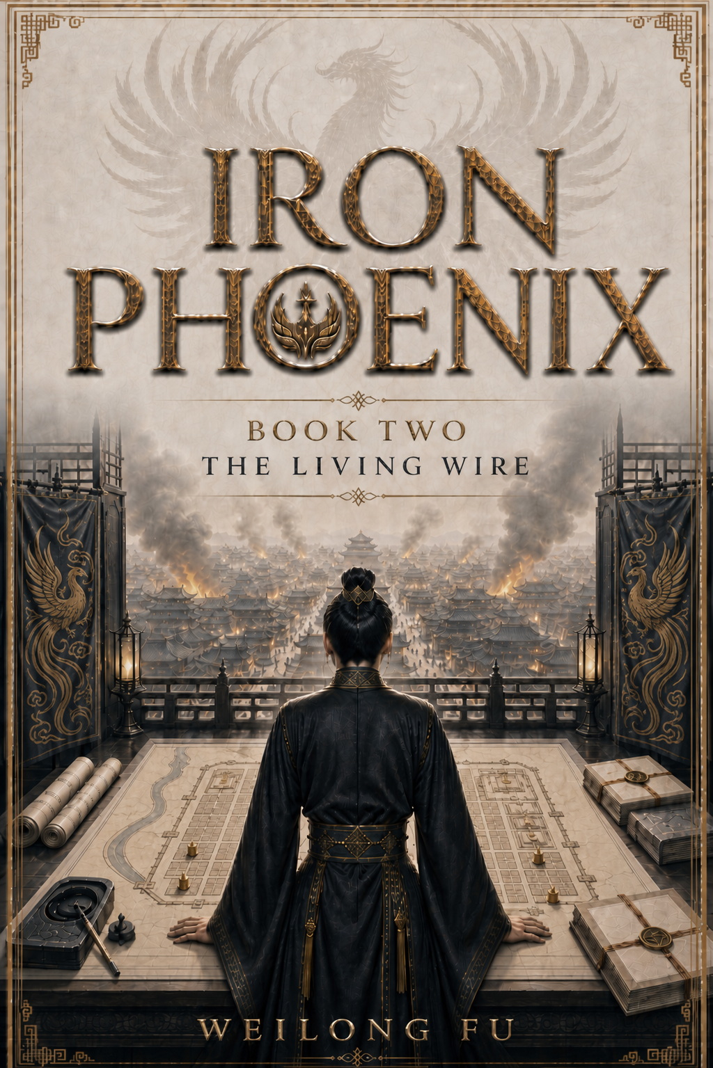 Iron Phoenix Book Two - The Living Wire cover